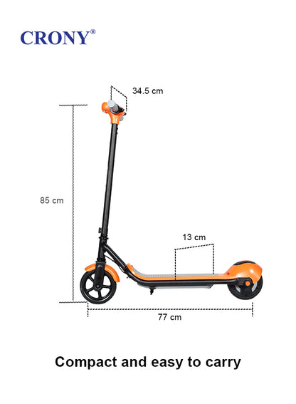 CRONY ZL-E7 Kids Electric Scooter with Speaker Foldable Lightweight Frame with Vacuum Tires