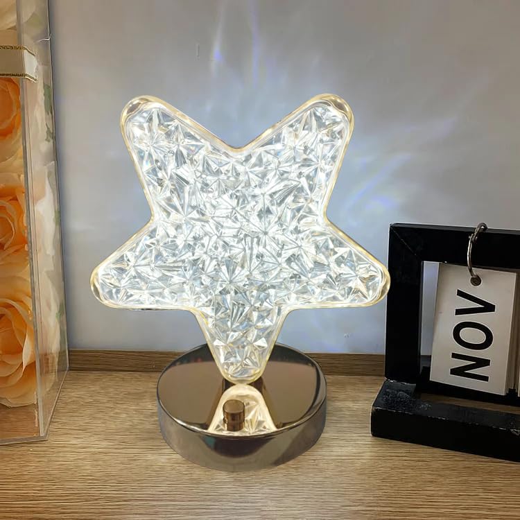 CRONY Star Three-color touch color-changing charging night lamp Bedroom Portable Night Light