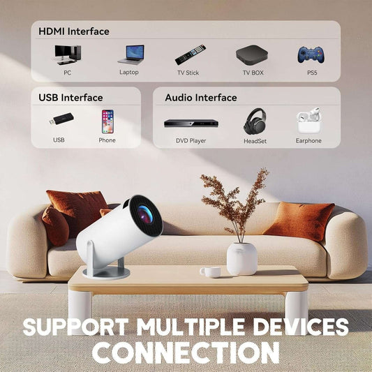 CRONY HY-300A Game projector 180° Automatic Focus Home Video Portable Projector