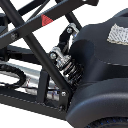 CRONY YB-M-04 سيارة قابلة للطي بأربع عجلات eBike، السرعة القصوى 18كم/ساعة، مدى 30كم، 450واط X2