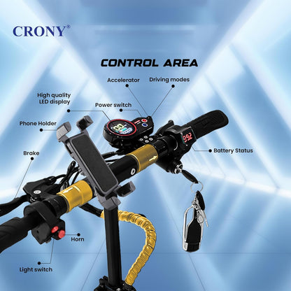 CRONY V10+ PRO 1500W 10 inch Wide tire High configuration E-Scooter
