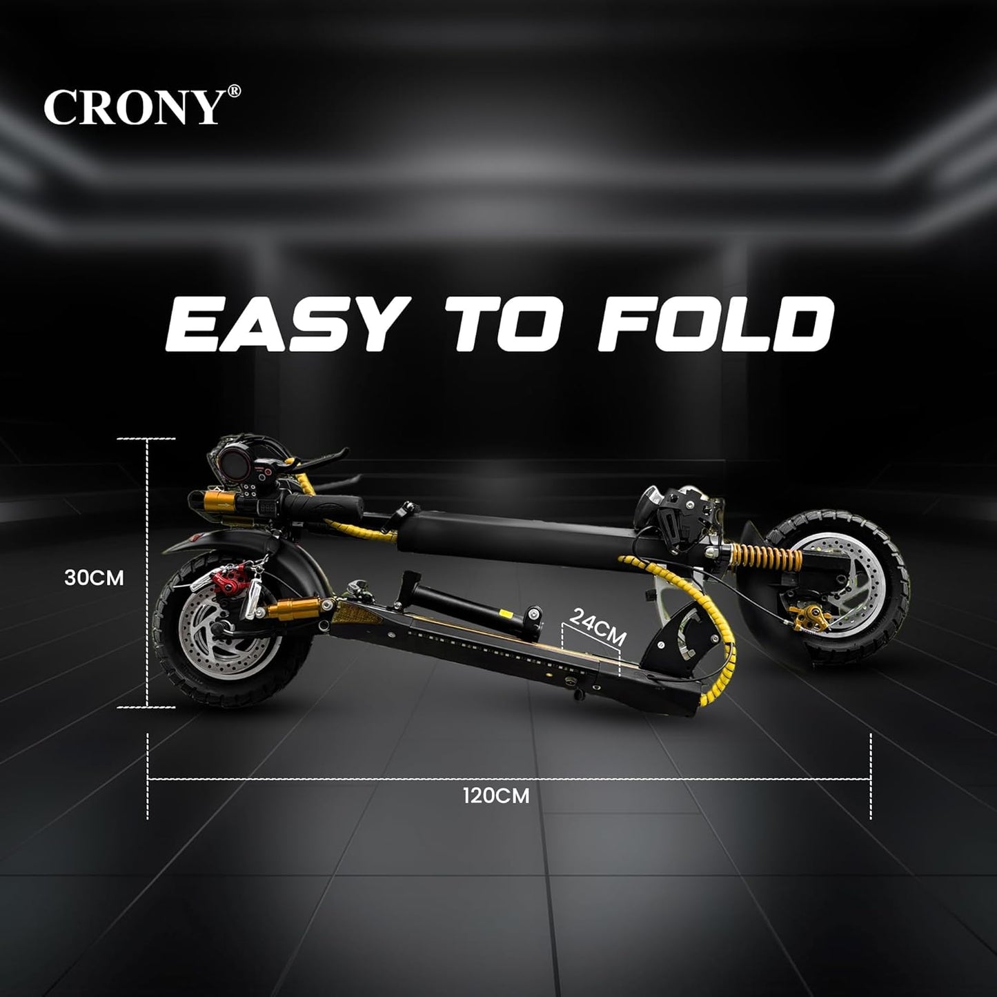 CRONY V10+ PRO 1500W 10 inch Wide tire High configuration E-Scooter