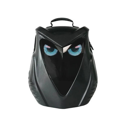 CRONY Owl LED Display Backpack Owl LED Eyes Motor Backpack, Backpack, Phone Control Screen Bag, Scooter Bag Bring