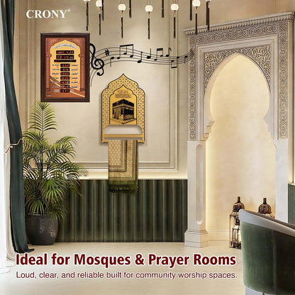 CRONY AZ5035-6 clock Islamic Azan Wall Clock Mosque Prayer Clock Ramadan