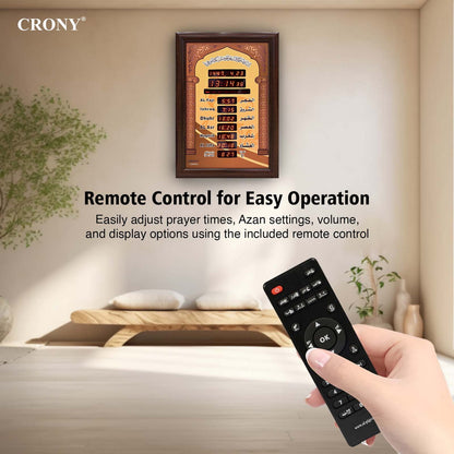 CRONY AZ5035-6 clock Islamic Azan Wall Clock Mosque Prayer Clock Ramadan