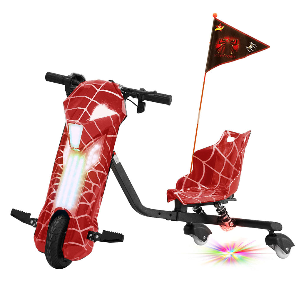 سيارة انزلاق جاهزة للقيادة من نوع V CRONY D02 بحجم 8 بوصات بسرعة 18 كم/س مع أضواء LED ومكبر صوت بلوتوث