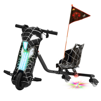 سيارة انزلاق جاهزة للقيادة من نوع V CRONY D02 بحجم 8 بوصات بسرعة 18 كم/س مع أضواء LED ومكبر صوت بلوتوث