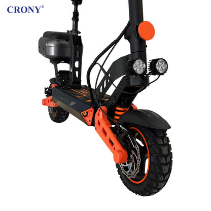CRONY D2 Pro Electric Scooter Dual Suspension Aluminum Frame LCD Display Bluetooth APP Folding Adult E Scooter