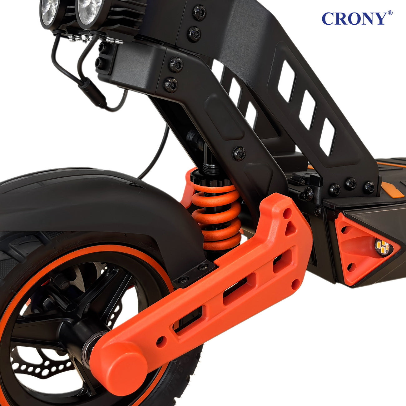 CRONY D2 Pro Electric Scooter Dual Suspension Aluminum Frame LCD Display Bluetooth APP Folding Adult E Scooter