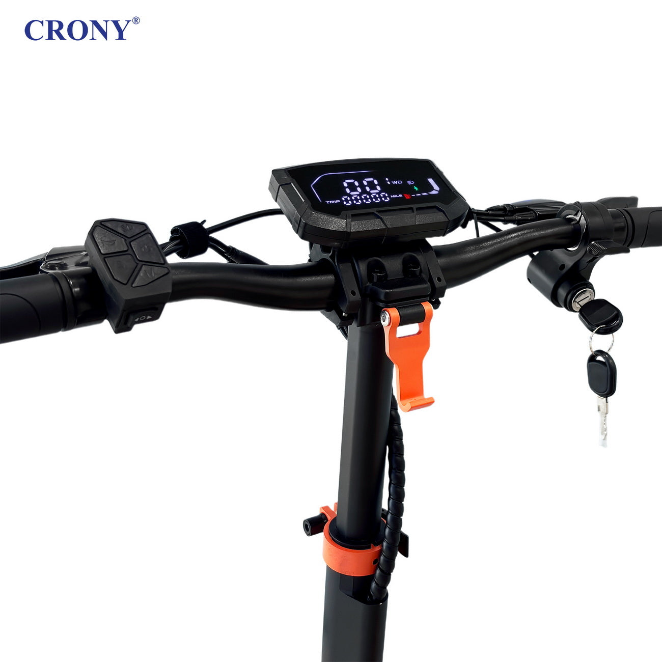CRONY D2 Pro Electric Scooter Dual Suspension Aluminum Frame LCD Display Bluetooth APP Folding Adult E Scooter
