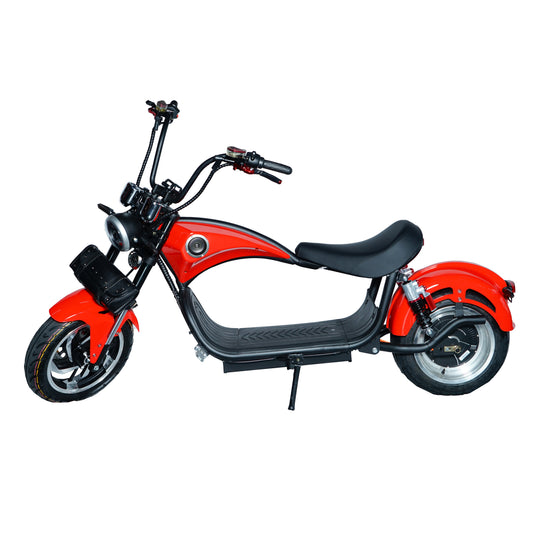 CRONY NEW X1 Harley Electrocar car With BT Speaker Electrocar car Scooter Red