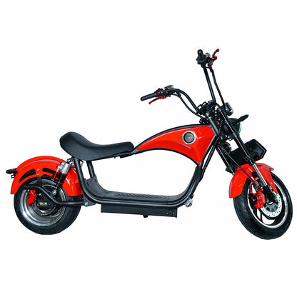 CRONY NEW X1 Harley Electrocar car With BT Speaker Electrocar car Scooter Red