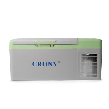 CRONY Car Refrigerator 15L C15 12v Thermoelectric car Cooler Camping Fridge Freezer-GREEN