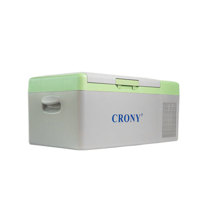 CRONY Car Refrigerator 15L C15 12v Thermoelectric car Cooler Camping Fridge Freezer-GREEN