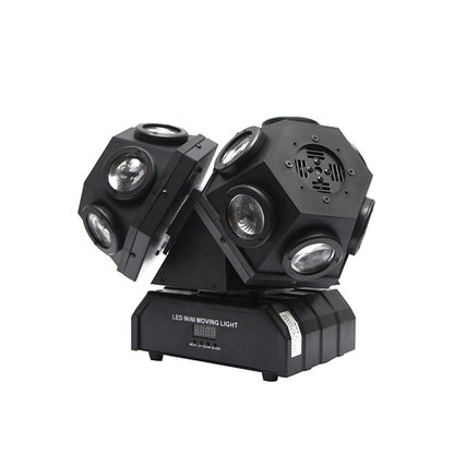 CRONY 18PCS*10W LED Moving 3 Head Light With Laser DJ laser stage lighting beam dmx led dj light bar ktv effect lights