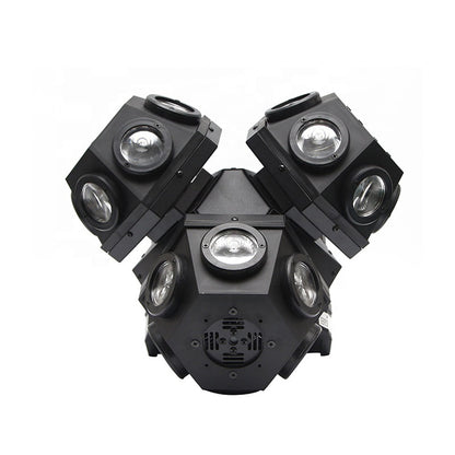 CRONY 18PCS*10W LED Moving 3 Head Light With Laser DJ laser stage lighting beam dmx led dj light bar ktv effect lights