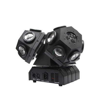 CRONY 18PCS*10W LED Moving 3 Head Light With Laser DJ laser stage lighting beam dmx led dj light bar ktv effect lights