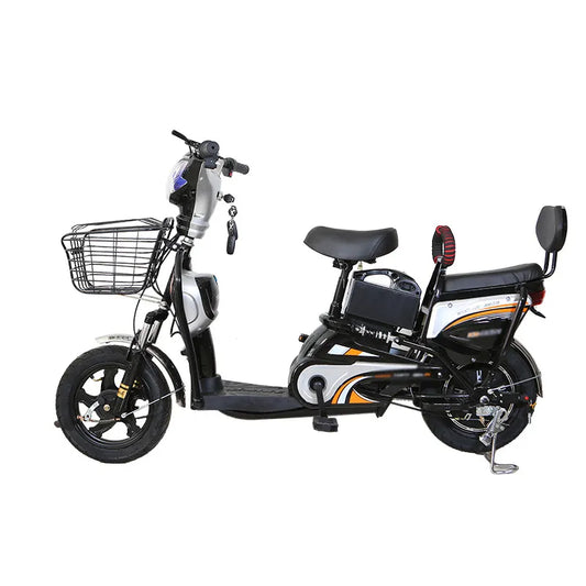 CRONY W6 Electric Bike 500W 3-Speed 14 Inch Wheels Electric City Bike Scooter