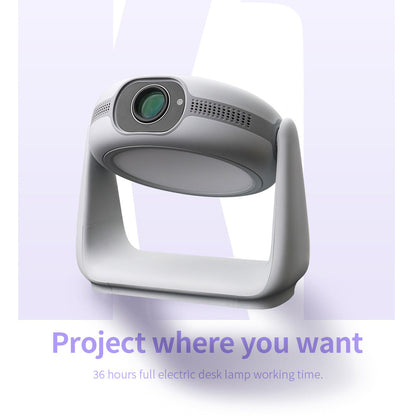 CRONY K2 Circular Projector With Ambient Light 2.4G/5G Wi-Fi Connectivity