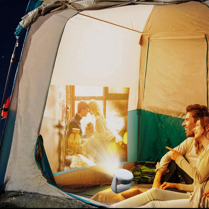CRONY K2 Circular Projector With Ambient Light 2.4G/5G Wi-Fi Connectivity