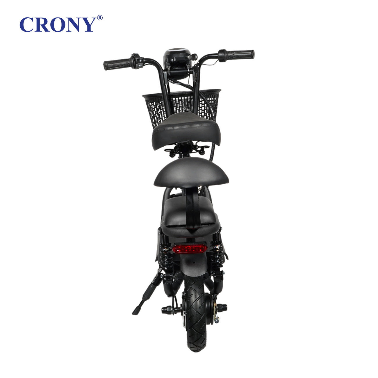 CRONY JL005-02 Small Harley Electric Bicycle Folding Electric Scooter  2 Wheels with Basket