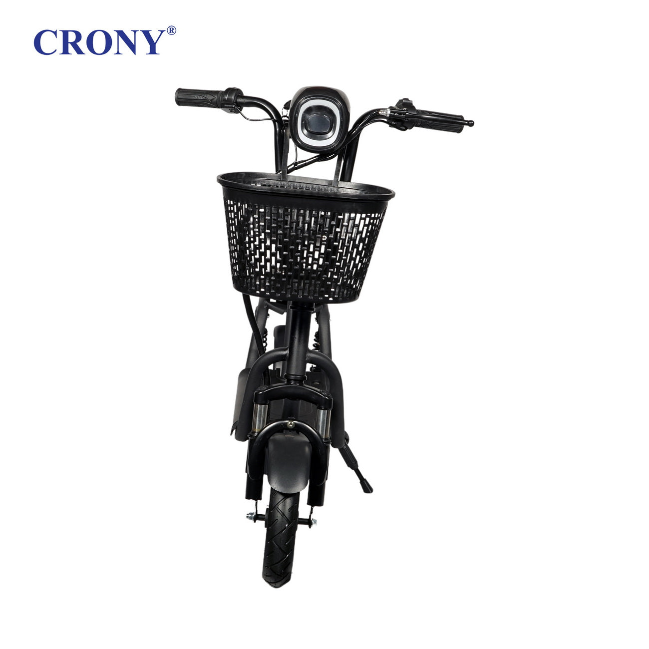 CRONY JL005-02 Small Harley Electric Bicycle Folding Electric Scooter  2 Wheels with Basket