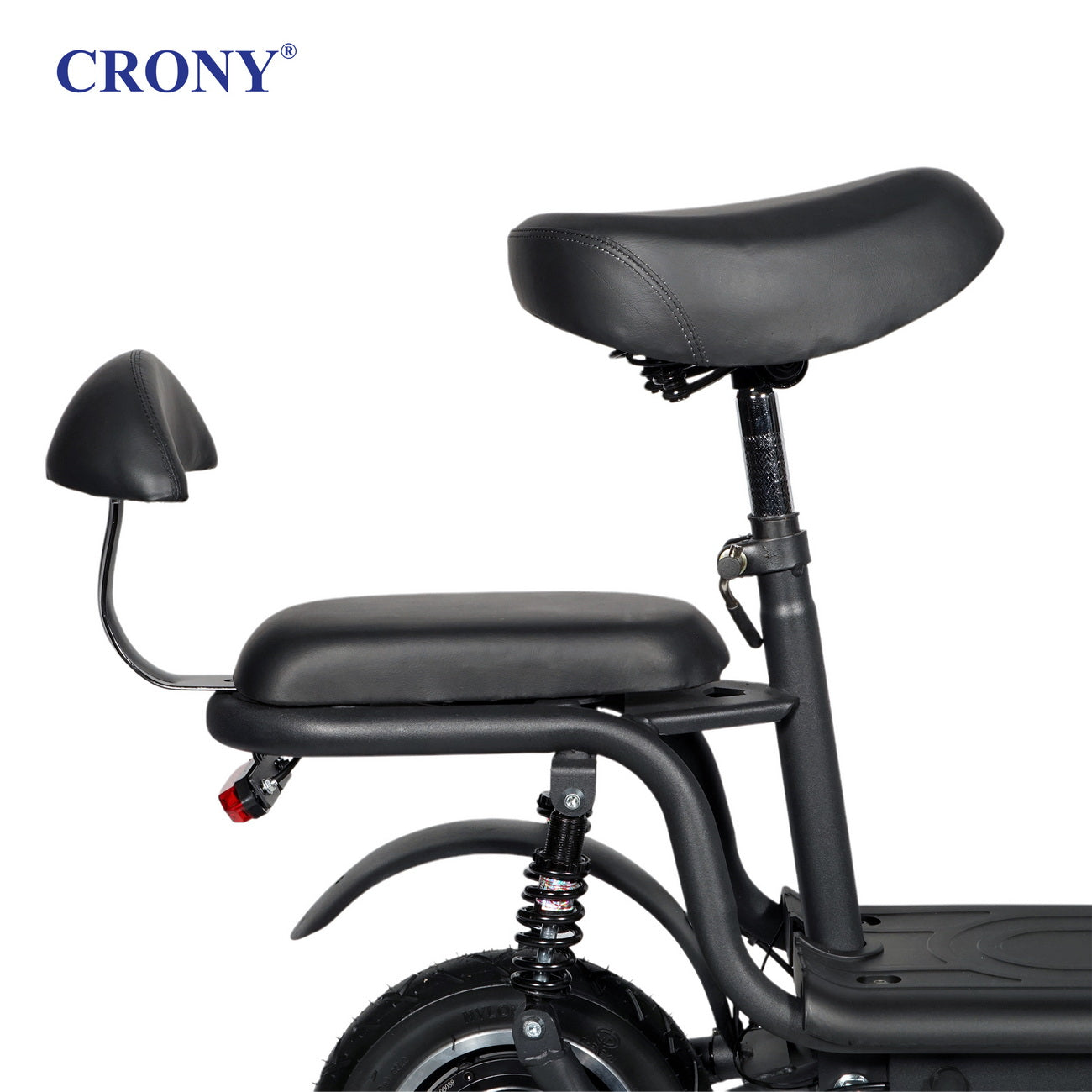 CRONY JL005-02 Small Harley Electric Bicycle Folding Electric Scooter  2 Wheels with Basket