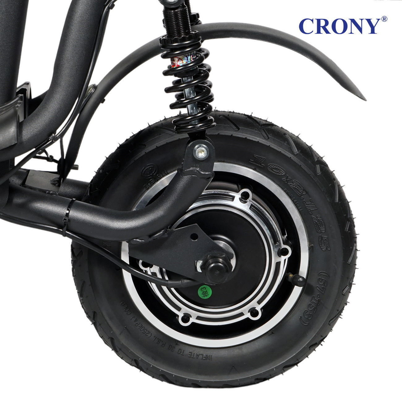 CRONY JL005-02 Small Harley Electric Bicycle Folding Electric Scooter  2 Wheels with Basket