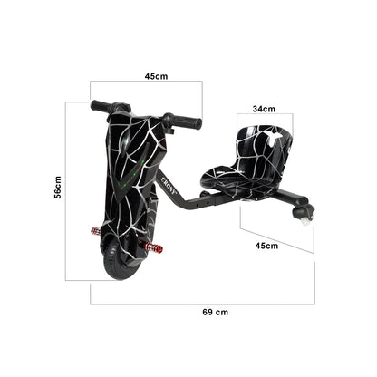 CRONY JL009-8-02 6.5 inch V-type drift Car  Drift Scooter Small for kids eBike, Top Speed 20kmh, 10km Range, 180W