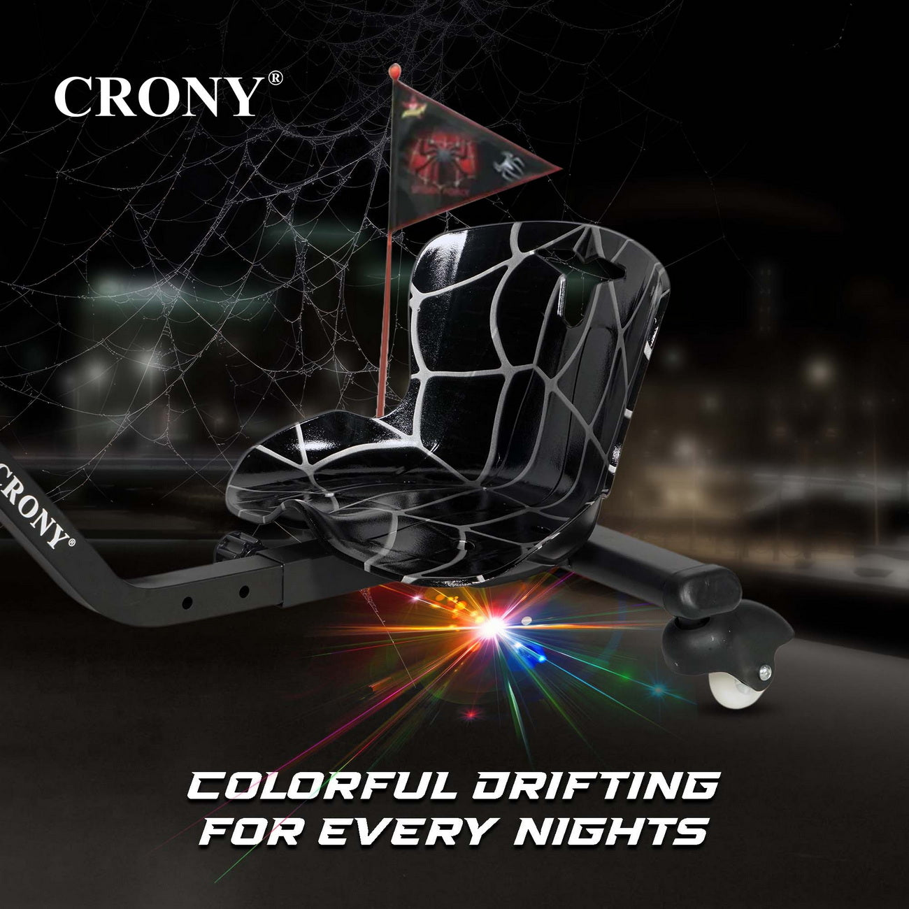 CRONY JL009-8-02 6.5 inch V-type drift Car  Drift Scooter Small for kids eBike, Top Speed 20kmh, 10km Range, 180W