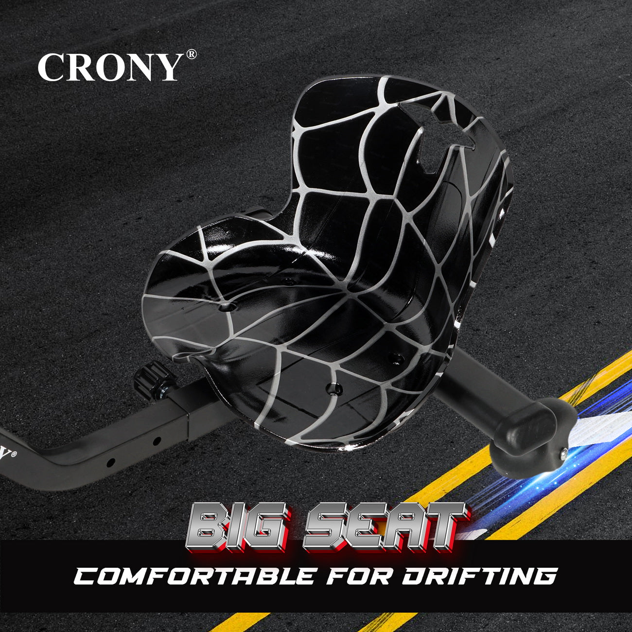 CRONY JL009-8-02 6.5 inch V-type drift Car  Drift Scooter Small for kids eBike, Top Speed 20kmh, 10km Range, 180W