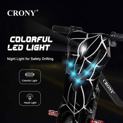 CRONY JL009-8-02 6.5 inch V-type drift Car  Drift Scooter Small for kids eBike, Top Speed 20kmh, 10km Range, 180W
