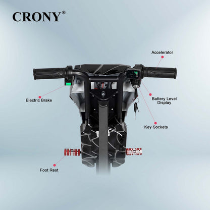 CRONY JL009-8-02 6.5 inch V-type drift Car  Drift Scooter Small for kids eBike, Top Speed 20kmh, 10km Range, 180W