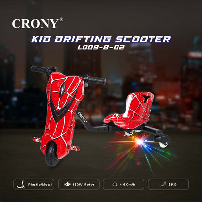 CRONY JL009-8-02 6.5 inch V-type drift Car  Drift Scooter Small for kids eBike, Top Speed 20kmh, 10km Range, 180W