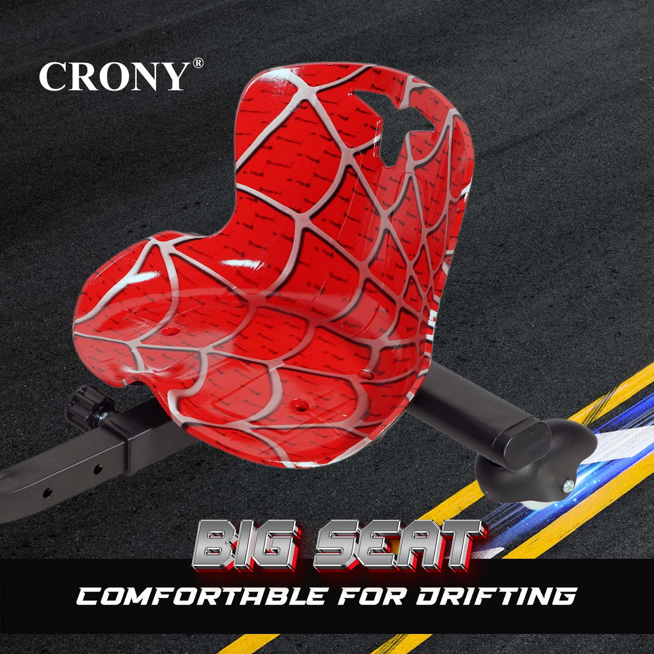 CRONY JL009-8-02 6.5 inch V-type drift Car  Drift Scooter Small for kids eBike, Top Speed 20kmh, 10km Range, 180W