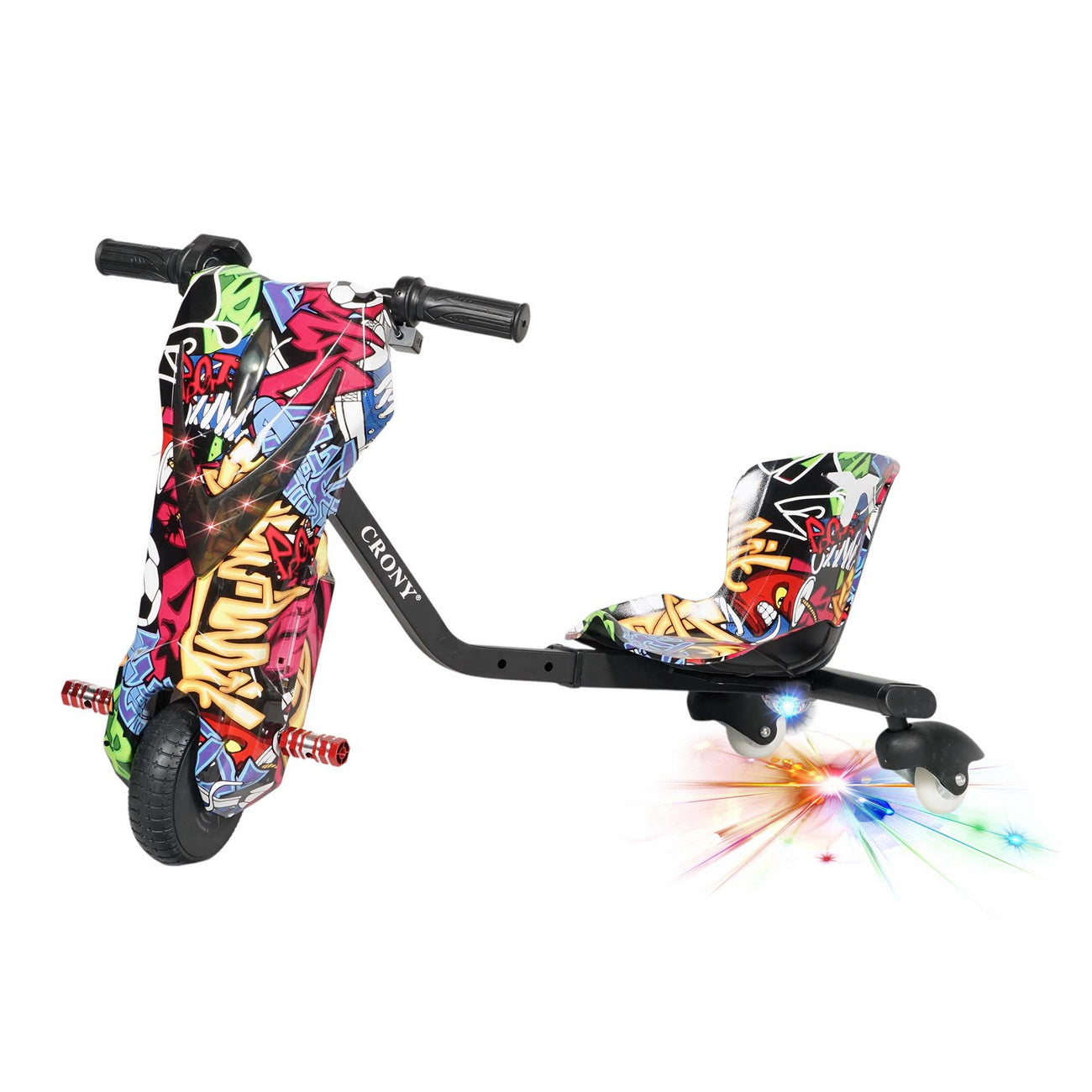CRONY JL009-8-02 6.5 inch V-type drift Car  Drift Scooter Small for kids eBike, Top Speed 20kmh, 10km Range, 180W