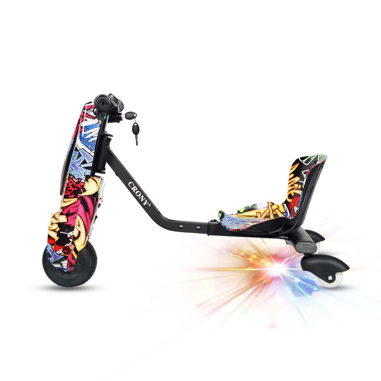 CRONY JL009-8-02 6.5 inch V-type drift Car  Drift Scooter Small for kids eBike, Top Speed 20kmh, 10km Range, 180W