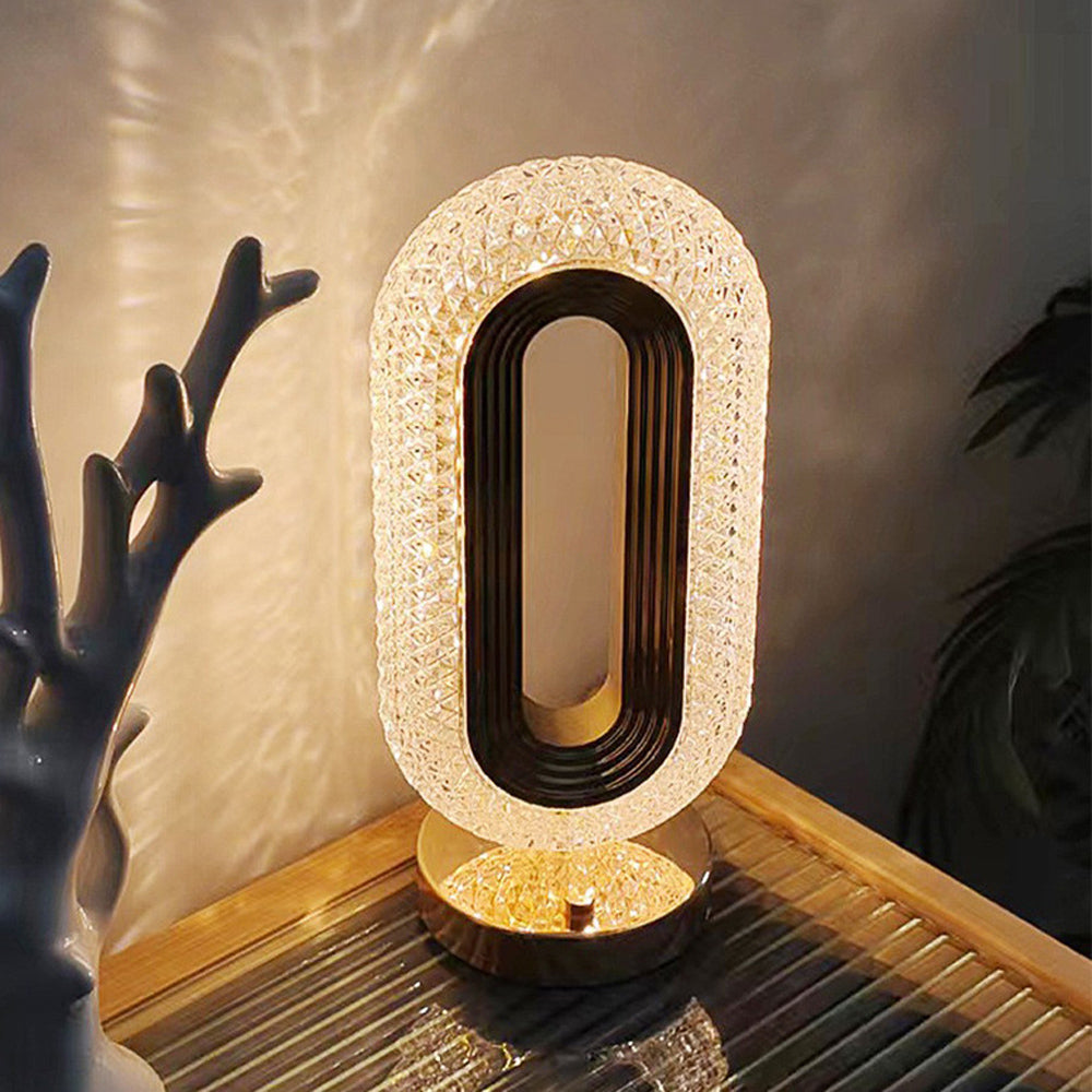 CRONY Three-color touch charging model 0 with 1 diamond face lamp Bedroom Portable Night Light