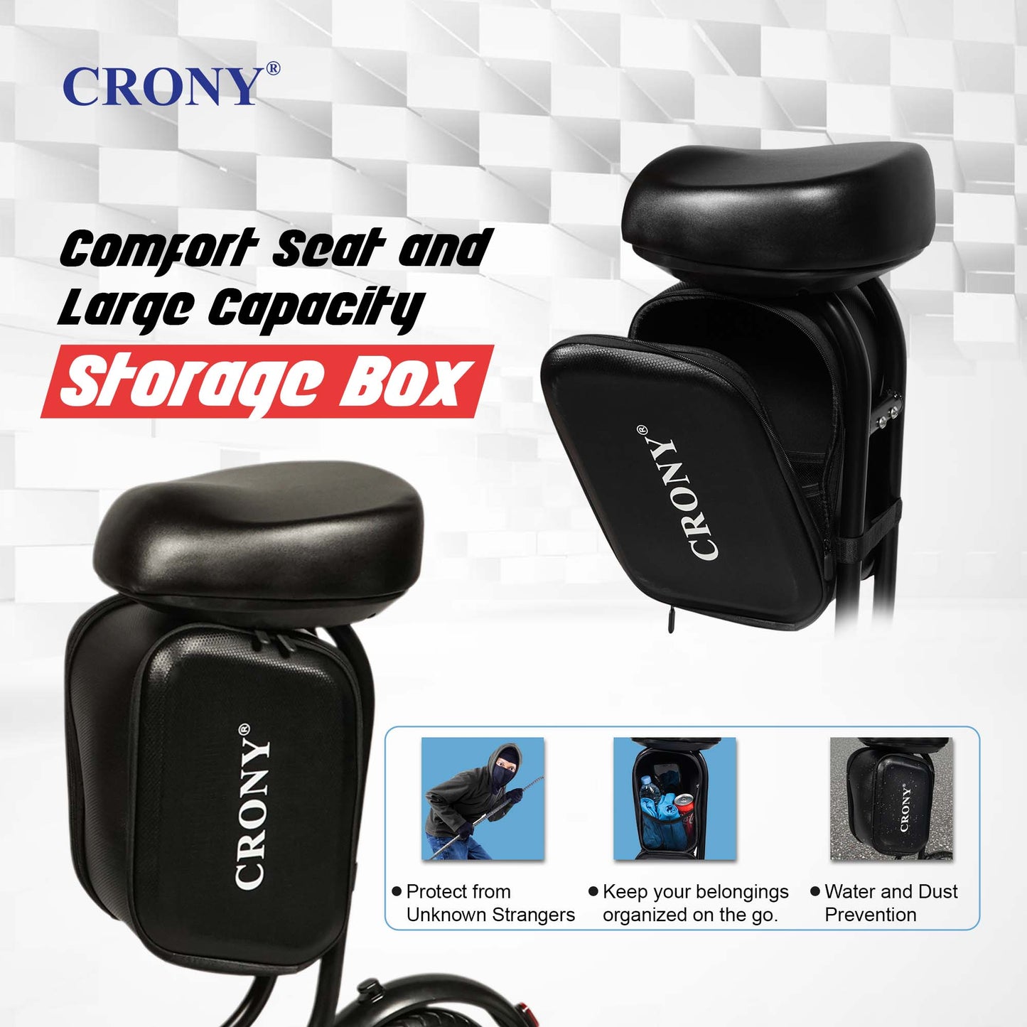 سكوتر كهربائي CRONY XM M365 بقوة 350 واط وسرعة 45 كم/ساعة سكوتر حضري قابل للطي للتنقل
