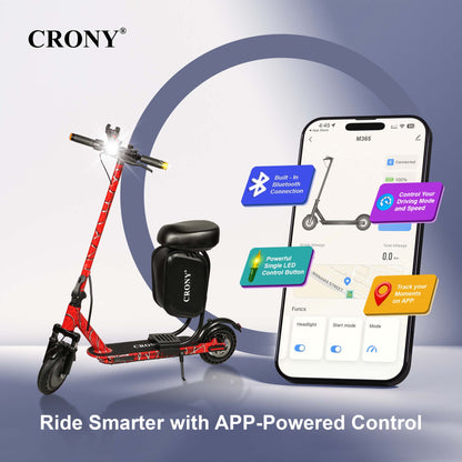 سكوتر كهربائي CRONY XM M365 بقوة 350 واط وسرعة 45 كم/ساعة سكوتر حضري قابل للطي للتنقل