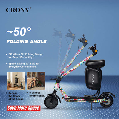 سكوتر كهربائي CRONY XM M365 بقوة 350 واط وسرعة 45 كم/ساعة سكوتر حضري قابل للطي للتنقل