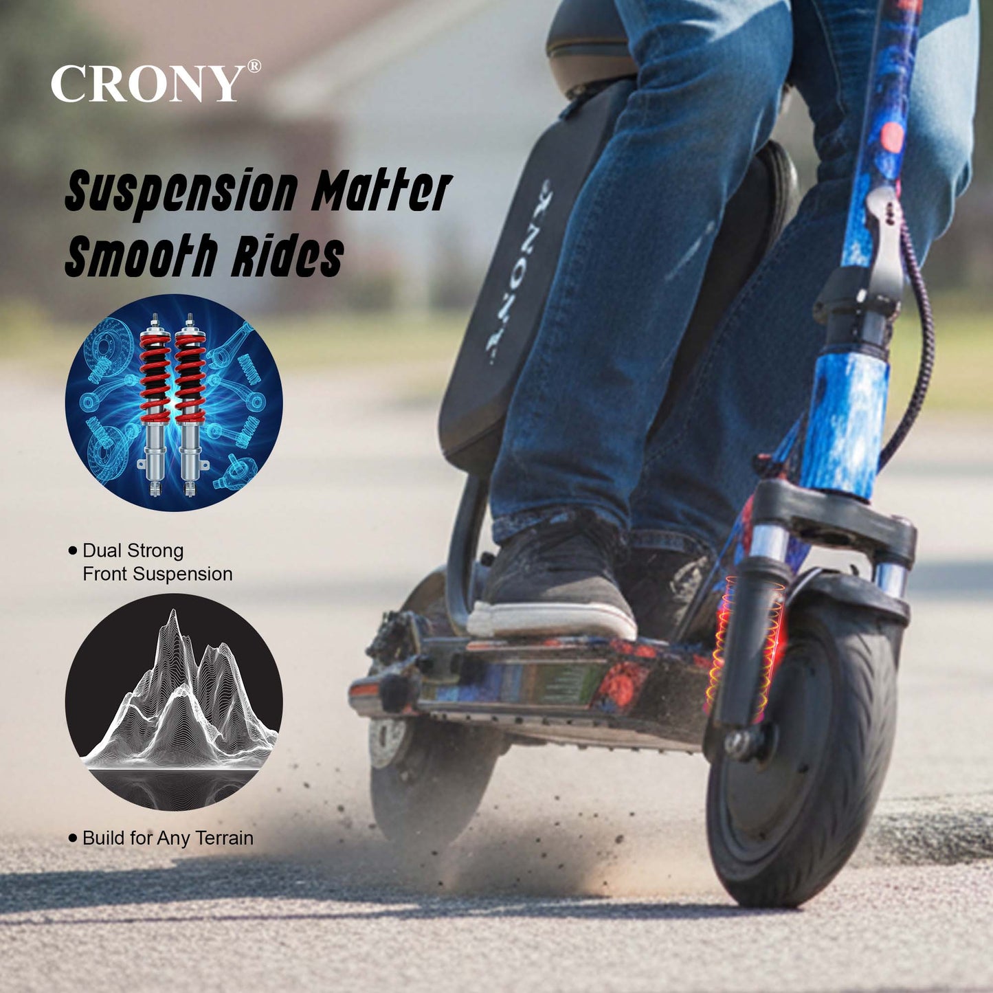 سكوتر كهربائي CRONY XM M365 بقوة 350 واط وسرعة 45 كم/ساعة سكوتر حضري قابل للطي للتنقل