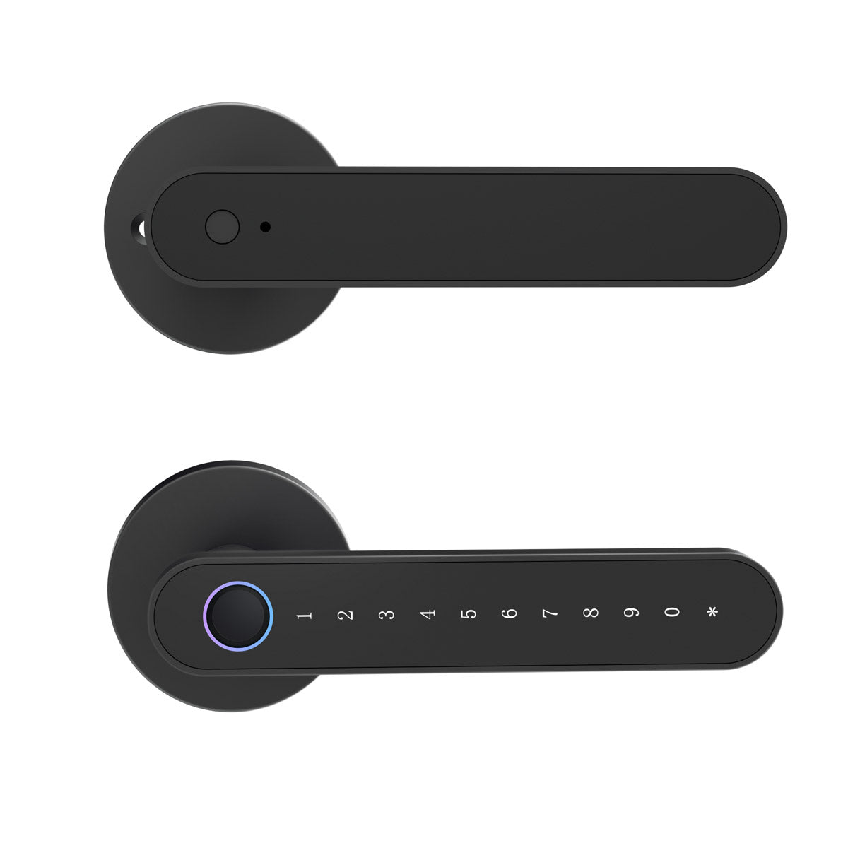MJ-S4-DD Smart Door Lock Bluetooth Fingerprint IC Card Password Keyless Entry Digital Door Lock with Tuya/TT Lock App for Home