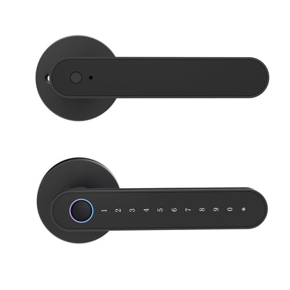 MJ-S4-DD Smart Door Lock Bluetooth Fingerprint IC Card Password Keyless Entry Digital Door Lock with Tuya/TT Lock App for Home