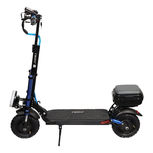 CRONY V18 Electric Scooter Foldable Adult E Scooter eBike, Top Speed 40kmh, 60km Range, 1500W X2