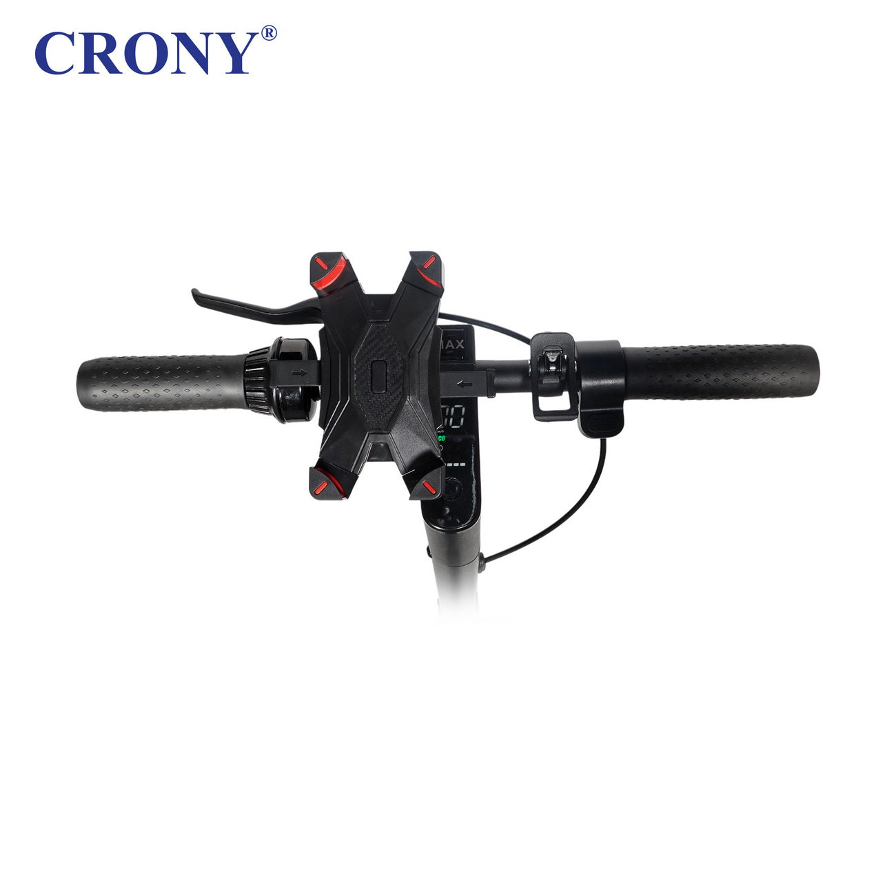 CRONY XM MAX With Antivibrator E-Scooter APP Aluminium Alloy Folded | Dark grey