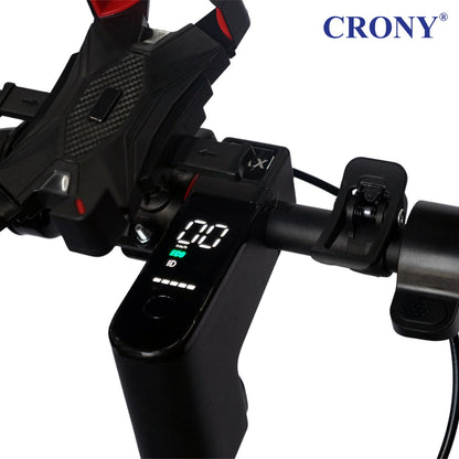 CRONY XM MAX With Antivibrator E-Scooter APP Aluminium Alloy Folded | Dark grey