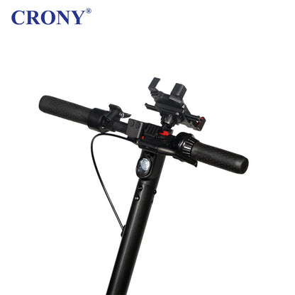 CRONY XM MAX With Antivibrator E-Scooter APP Aluminium Alloy Folded | Dark grey