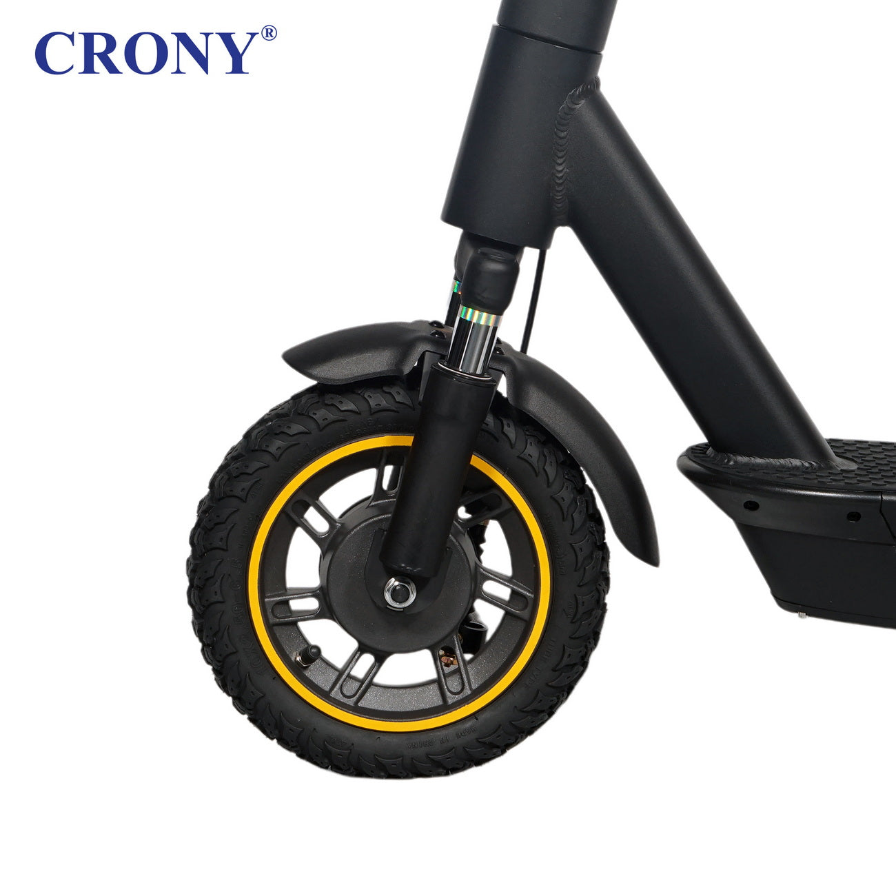 CRONY XM MAX With Antivibrator E-Scooter APP Aluminium Alloy Folded | Dark grey