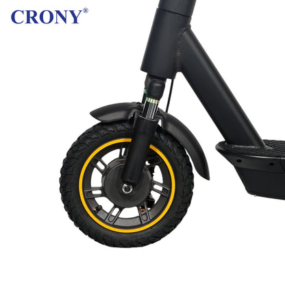 CRONY XM MAX With Antivibrator E-Scooter APP Aluminium Alloy Folded | Dark grey